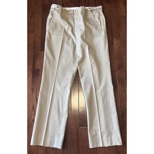 Vintage L.L. Bean Adjustable Waist Golf Chinos Pants 35x30 made in USA